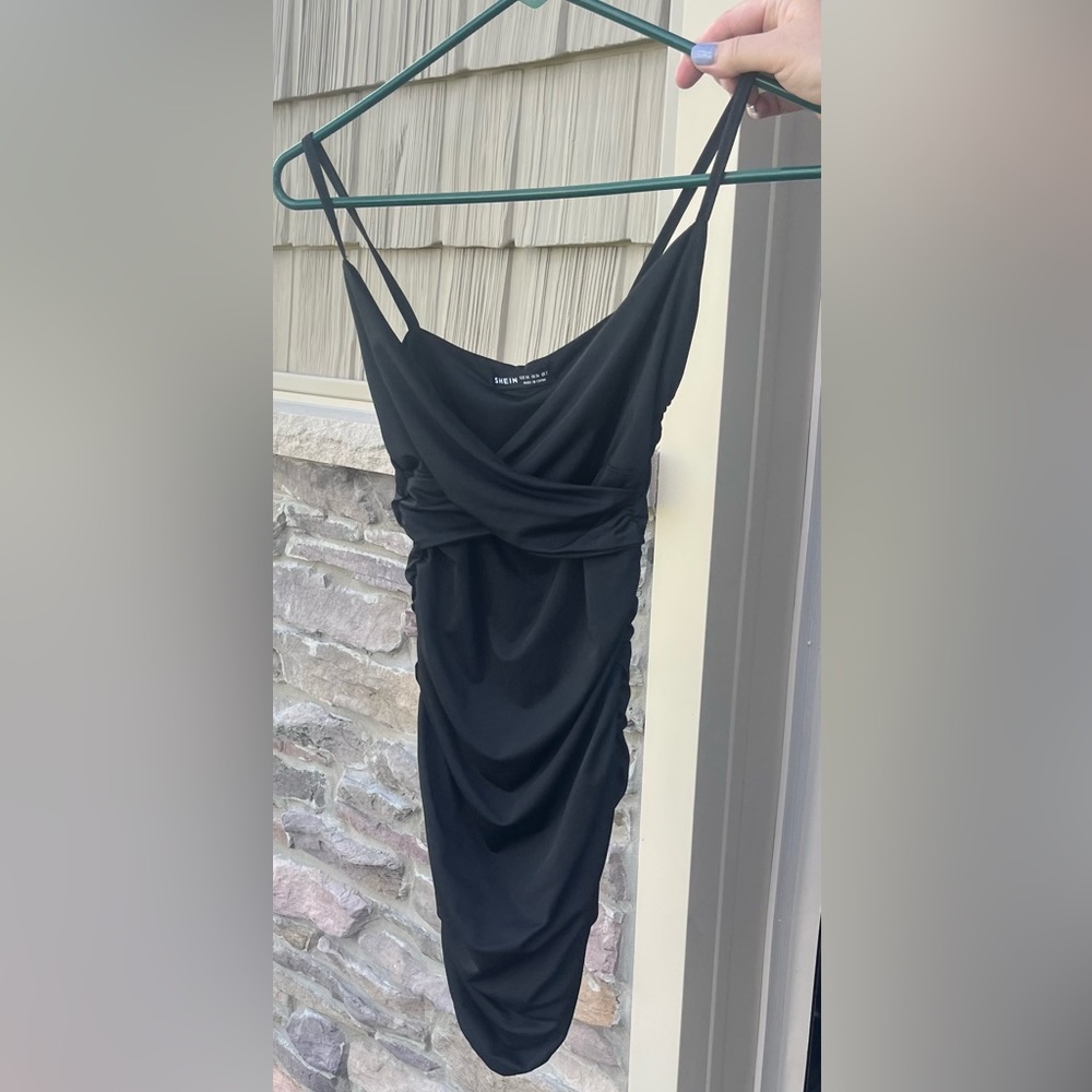 Black mini dress